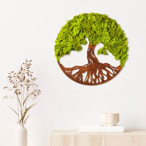 Wallity Tree Of Life 3 Green Decorative Wall Accessory