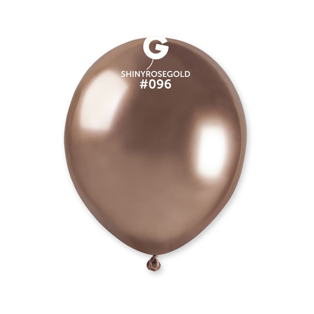 AB50-96 Balon Sjajno Ružičasto Zlato 13cm, 100kom slika 2