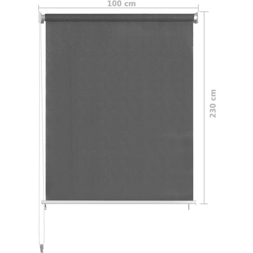 Vanjska roleta za zamračivanje 100 x 230 cm antracit slika 6