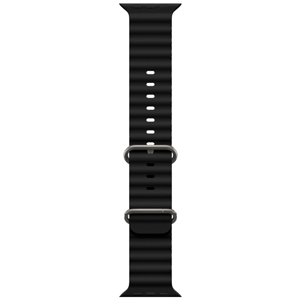 hoco. Silikonski remen za iWatch, 42/44/45/49mm, crna - iWatch WA12 Black slika 1