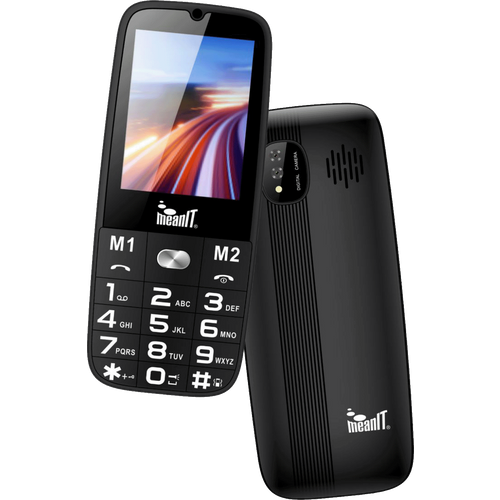 MeanIT Mobilni telefon - Senior 15, Crni slika 2