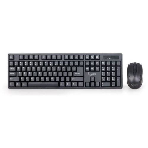 Gembird Wireless desktop set, Croatian layout, black slika 1