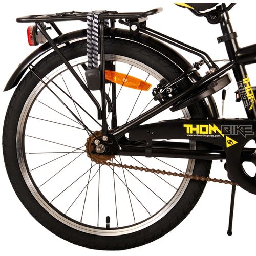 Volare Thombike 20" dječji bicikl s dvije ručne kočnice crno-žuti slika 4