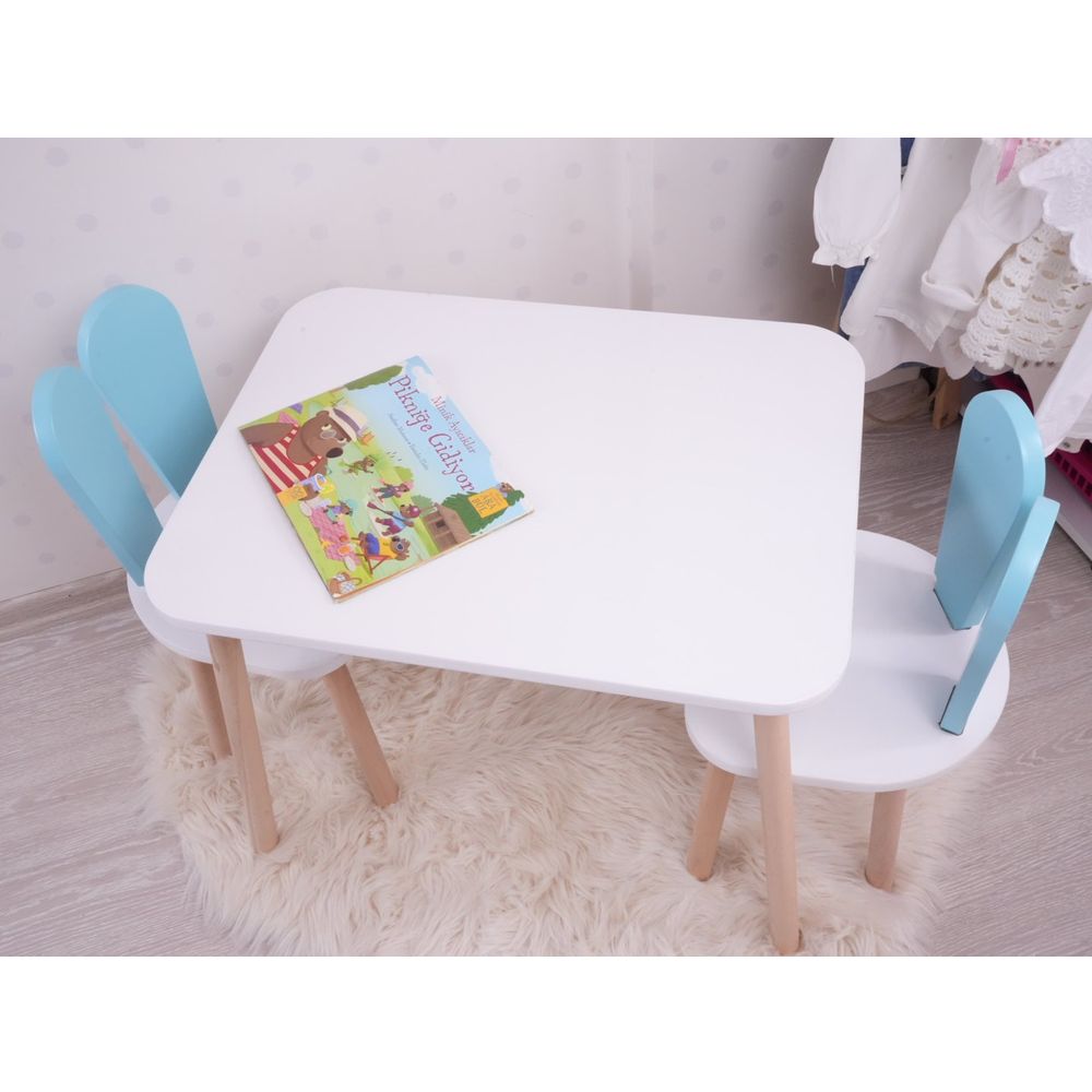 Bunny Set Stolica - Baby Plava i Bijela slika 1