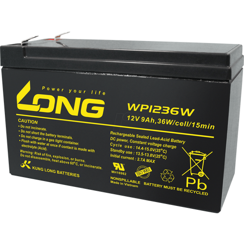 LONG Baterija 12V, 9Ah, WP1236W slika 1