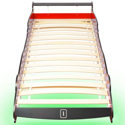 Dječji krevet u obliku trkaćeg automobila LED 90x200 cm crveni slika 29