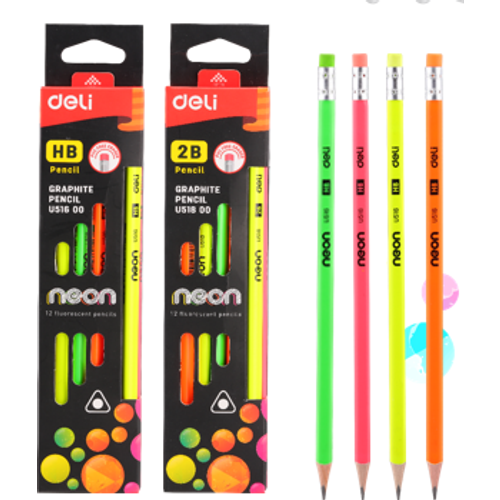 Olovka grafitna Neon Deli 12/1 HB slika 1