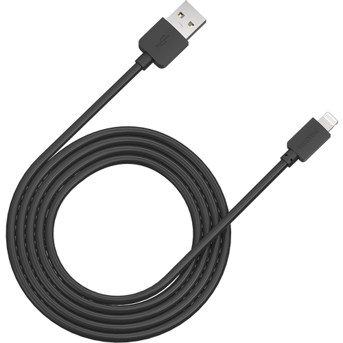 CANYON Lightning USB Cable for Apple, round, 1M, Black slika 3