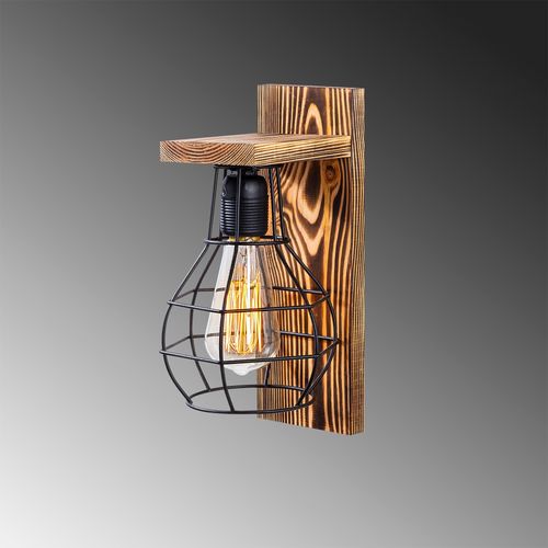 Opviq Erebos - 121-A Wooden Wall Lamp slika 4