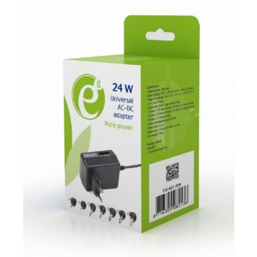 EG-MC-009 Gembird 24W Univerzalni AC-DC adapter 220V/24W na 3,4.5,5,6,7.5,9,12V 2A max slika 1