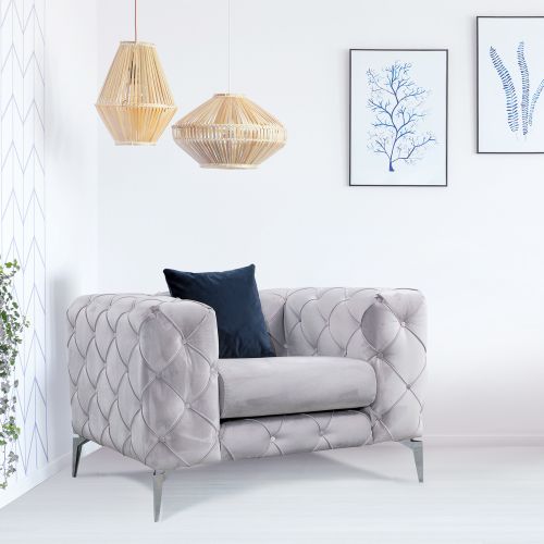 Atelier Del Sofa Naslonjač, Como - Light Grey slika 1