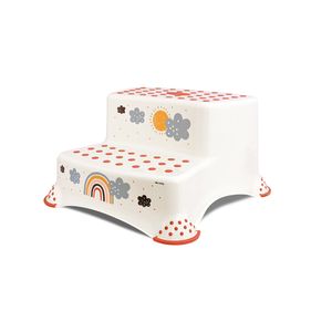 LORELLI DOUBLE STEP STOOL Pomoćna Stepenica za Dijete Rainbow White