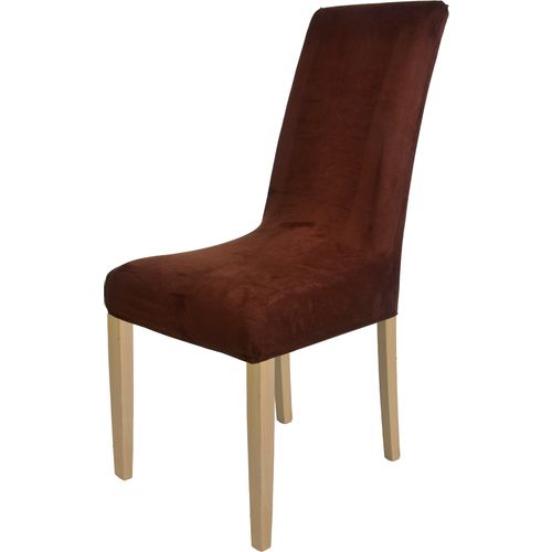 Navlaka za stolicu rastezljiva smeđa boja slika 1