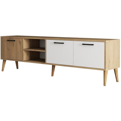 Exxen - 1585 Oak
White TV Stand slika 4