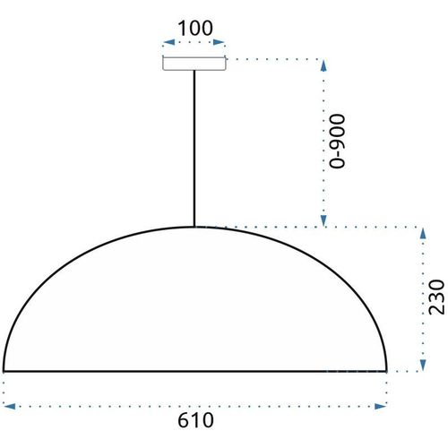 TOOLIGHT VISEĆA SVJETILJKA APP988-1CP slika 12