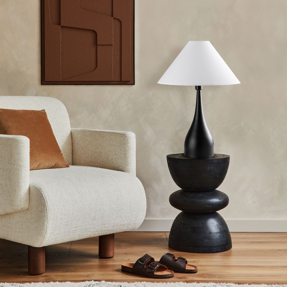 Luna - Crno-bijela stolna lampa 15269 slika 3