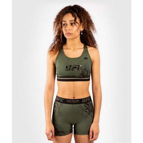 Venum UFC Authentic Fight Week Ženski Sport Bra Khaki - S slika 1