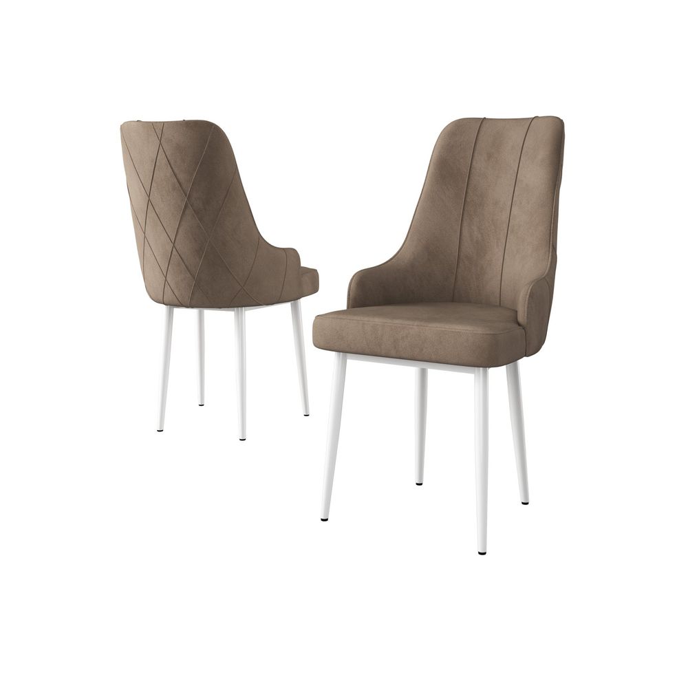 Trex - Set stolica Cappuccino i Bijela (2 komada) slika 2