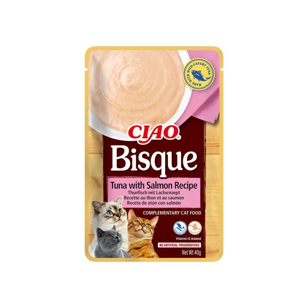 Ciao Cat Bisque tuna i losos 40 g slika 1