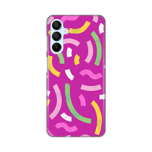 Torbica Silikonska Print za Samsung A156B Galaxy A15 5G Happy Lines pink slika 1