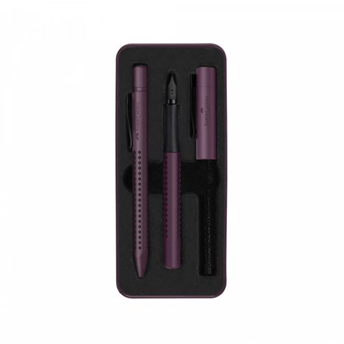 Set Faber Castell Grip hemijska olovka + naliv pero M 201530 berry slika 3