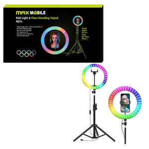 MaxMobile držač selfie RGB LED RING TRIPOD MJ26 10˝