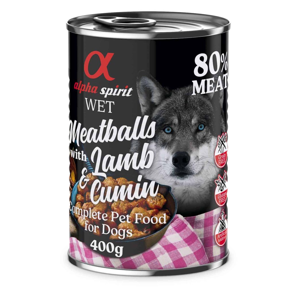 Alpha Spirit – Meatballs, janjetina s kimom 400g slika 1