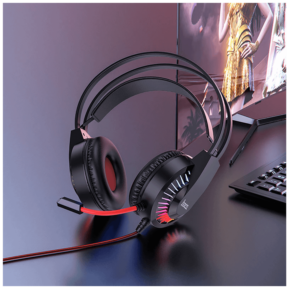 hoco. Slušalice sa mikrofonom, gaming, 3.5 mm / USB, LED - W105 Joyful slika 5