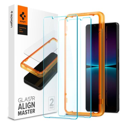 Spigen – Glas.tR Align Master (2 kom) za Sony Xperia 1 VI – Clear slika 1