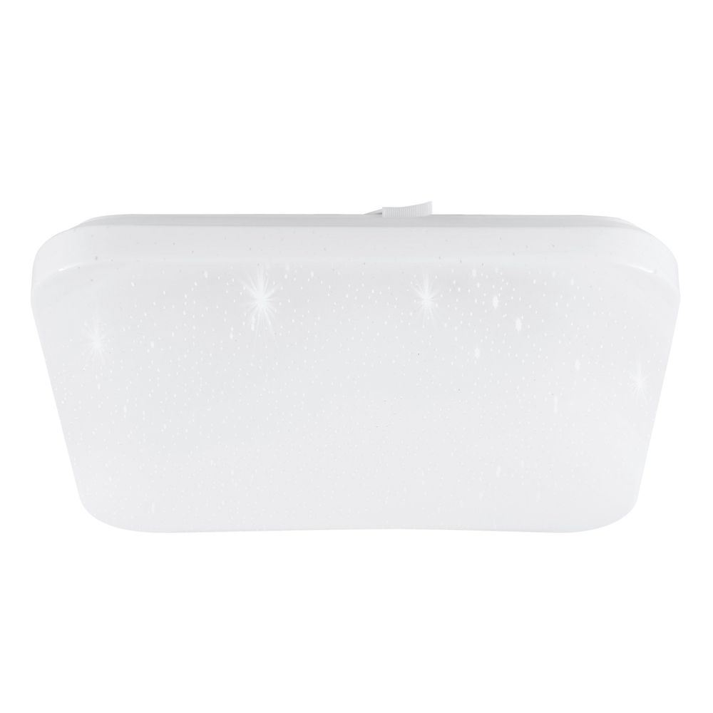 Eglo plafonjera 'Frania-S' LED, 14,6W, IP44, 330x330 mm, bijela/kristal efekt slika 1