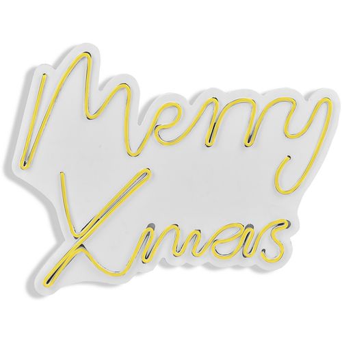 Wallity Ukrasna plastična LED rasvjeta, Merry Christmas - Yellow slika 15