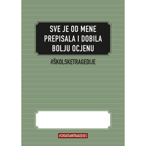 Bilježnica "Hrvatske tragedije" A4 - linije SORTO slika 6