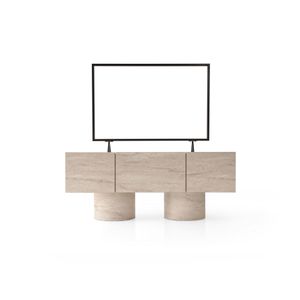 H.Tv Sehpası - 6011 Travertine TV Stand