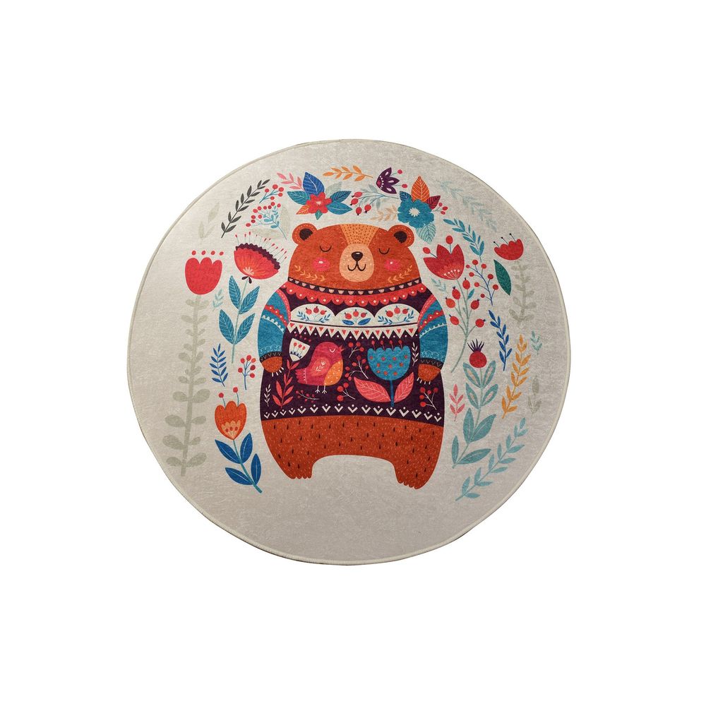 Šareni Tepih 'Sweet Bear' - Višebojni (140 cm) slika 2