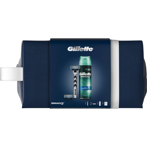 Gillette Poklon paket Brijač Mach3 + Gel za brijanje + Putna torbica slika 1