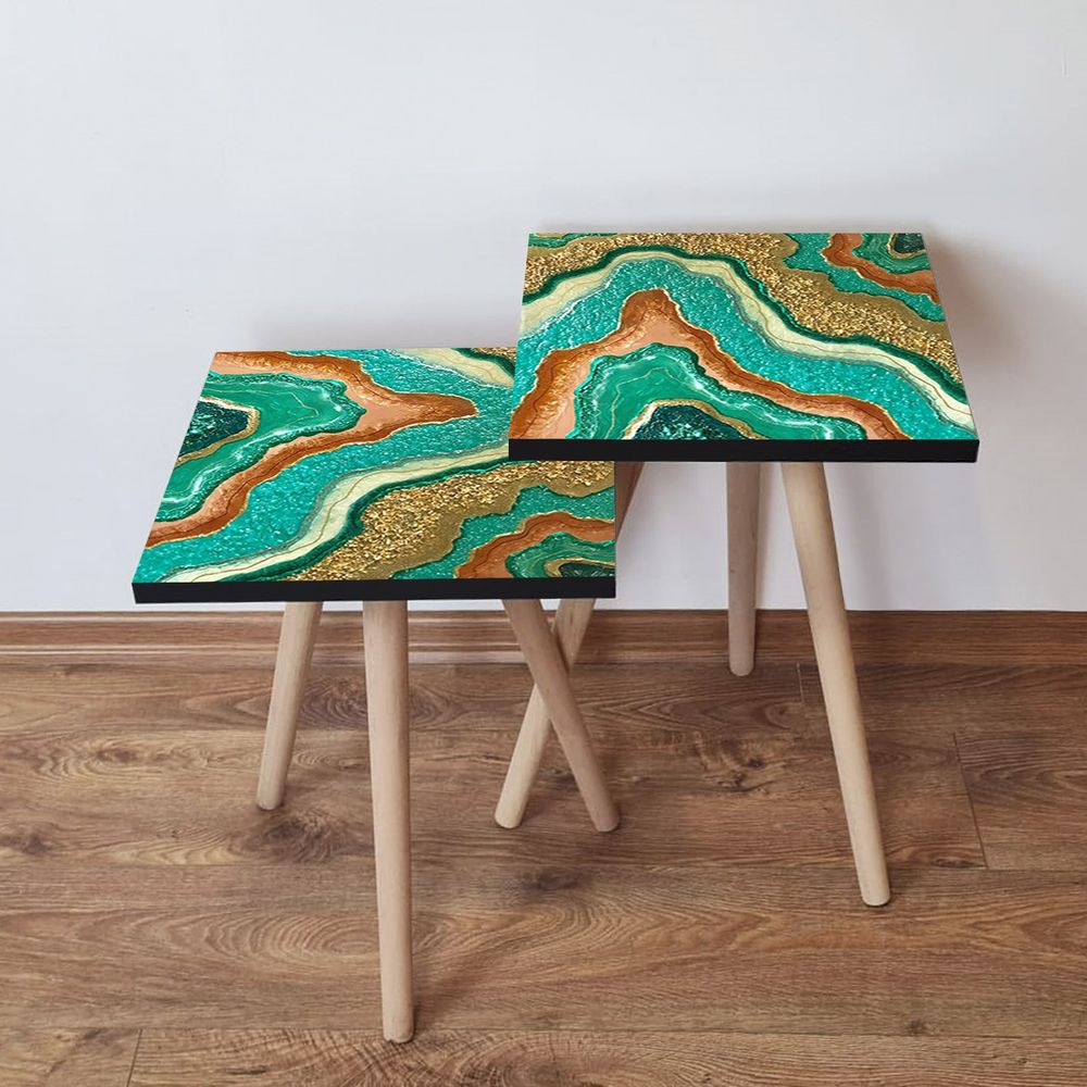 Nesting stolovi 2Shp279 - (2 komada) - boje: višebojni slika 1