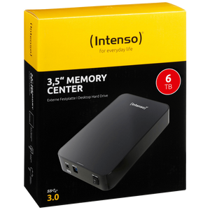 (Intenso) Eksterni HDD 3.5", kapacitet 6TB, USB 3.0, crna boja - HDD3.0-6TB/Memory-center