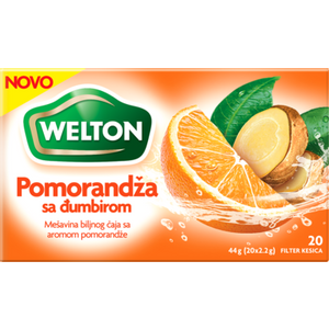 Welton čaj pomorandža đumbir 44g