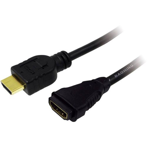 LogiLink HDMI produžetak HDMI A utikač, HDMI A utičnica 1.00 m crna CH0059  HDMI kabel slika 2