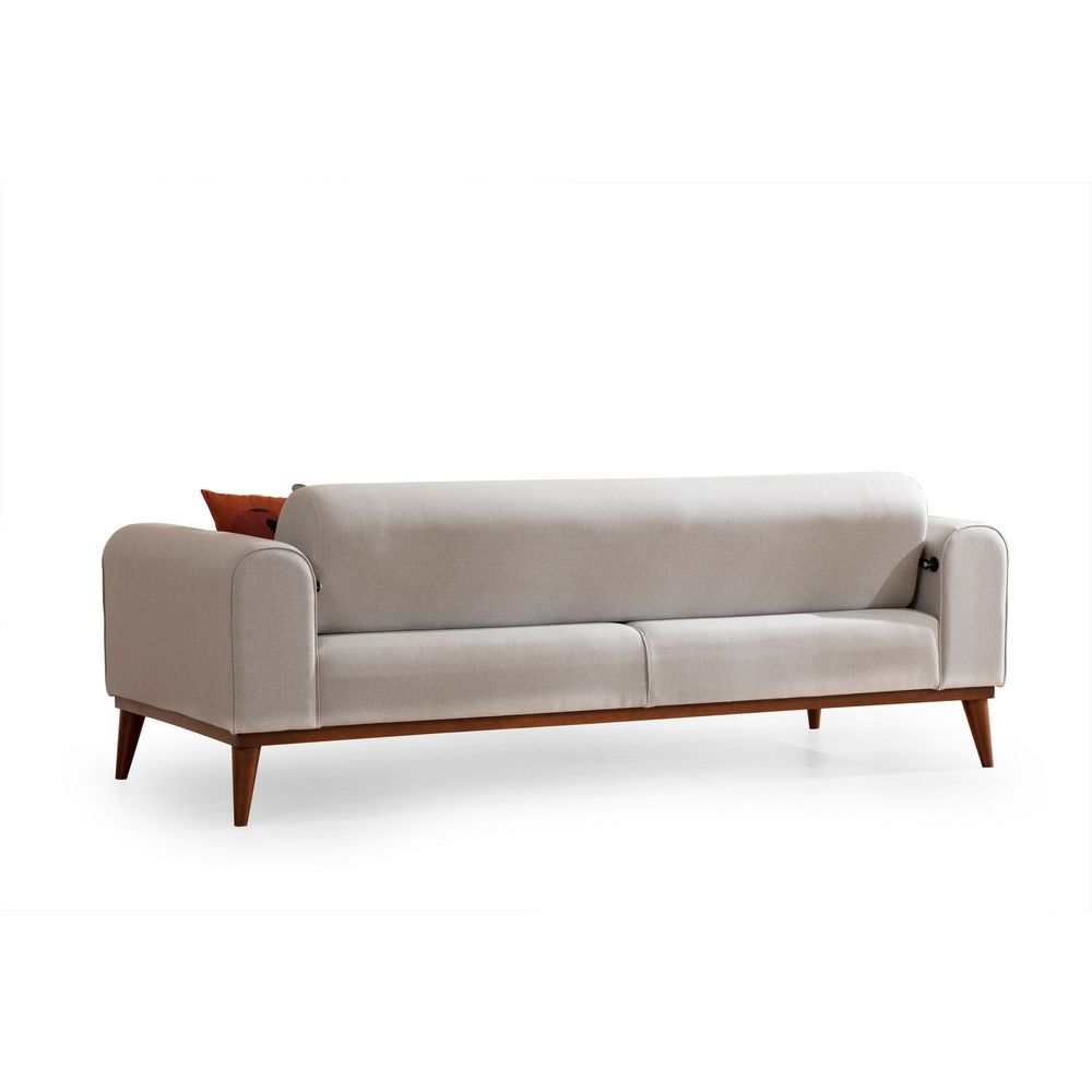 Cofi 3 Sjedala - Krem Sofa na Razvlačenje slika 9