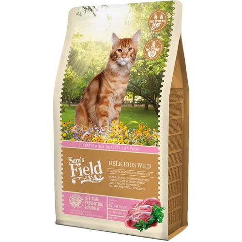 Sam's Field Mačka Delicious Wild s Patkom, 2,5 kg slika 1