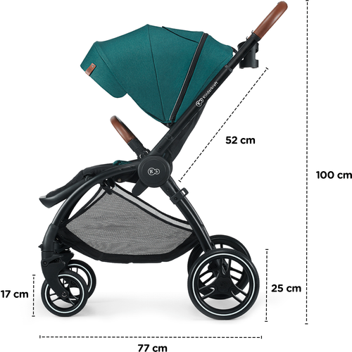 Kinderkraft Kolica Evolution Cocoon 2u1, siva slika 23