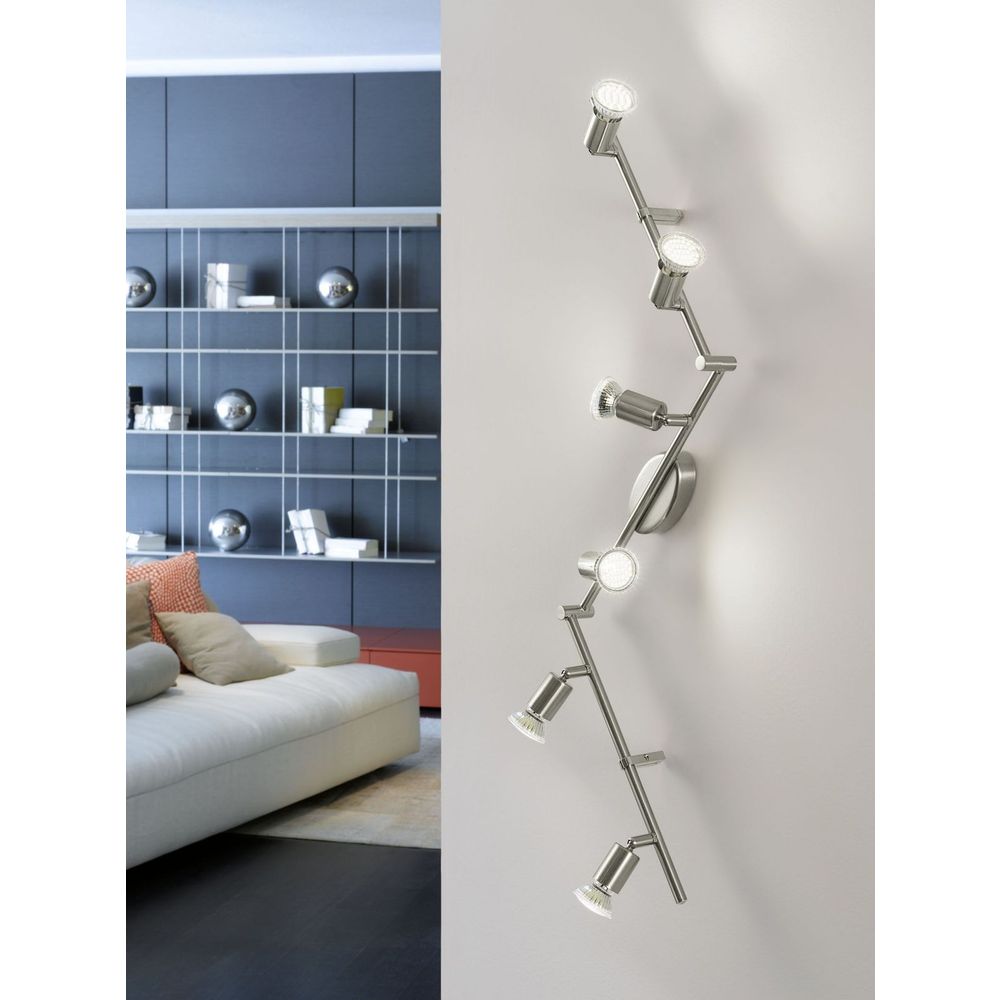 Eglo Buzz LED Reflektor sa 6 Svjetala, 6x3W, 6x240lm, Mat Nikl slika 2
