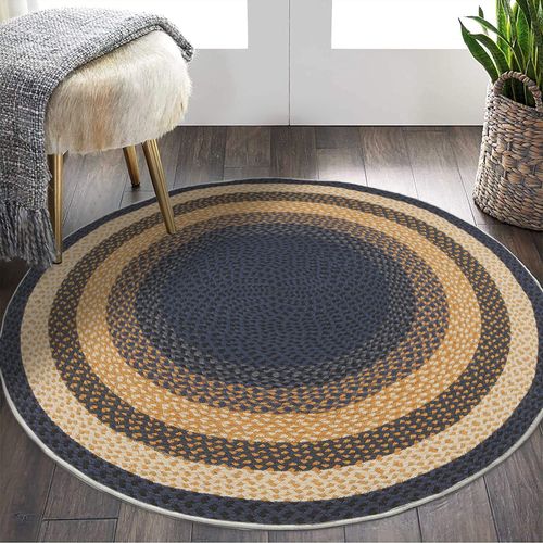 TANKI Tepih WOOPAMUK526 Navy Blue Rug (100 x 100) slika 1