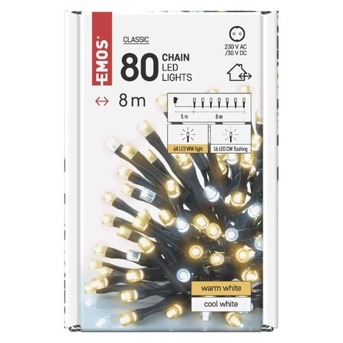 Emos LED svetlosni lanac 80 LED treperuci 8m MTG-D4AN01 slika 5