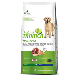 Trainer Natural Dog Maxi Adult Sirova Šunka i Pirinač 12 Kg