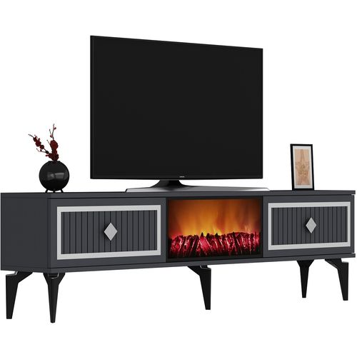 Flame Fireplace - Anthracite, Silver Anthracite
Silver TV Stand slika 6