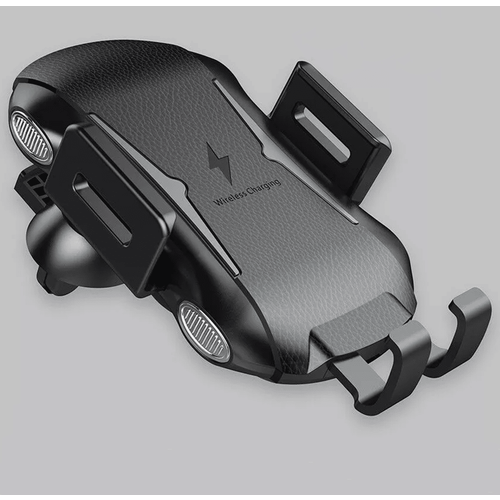 Techsuit vrhunski držač za automobil (CAPD032) s bežičnim punjenjem 10 W za nadzornu ploču / vjetrobransko staklo / ventilacijski otvor - crno slika 5
