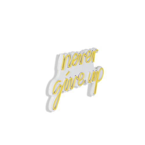 Wallity Ukrasna plastična LED rasvjeta, Never Give Up - Yellow slika 7