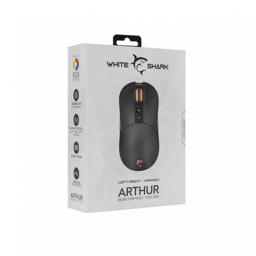 White Shark WS GM 9005 ARTHUR, Mouse Black slika 5